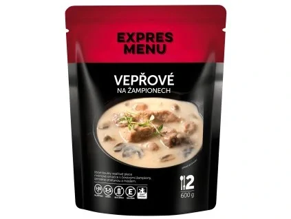 Vepřové na žampionech - 2 porce (600 g)
