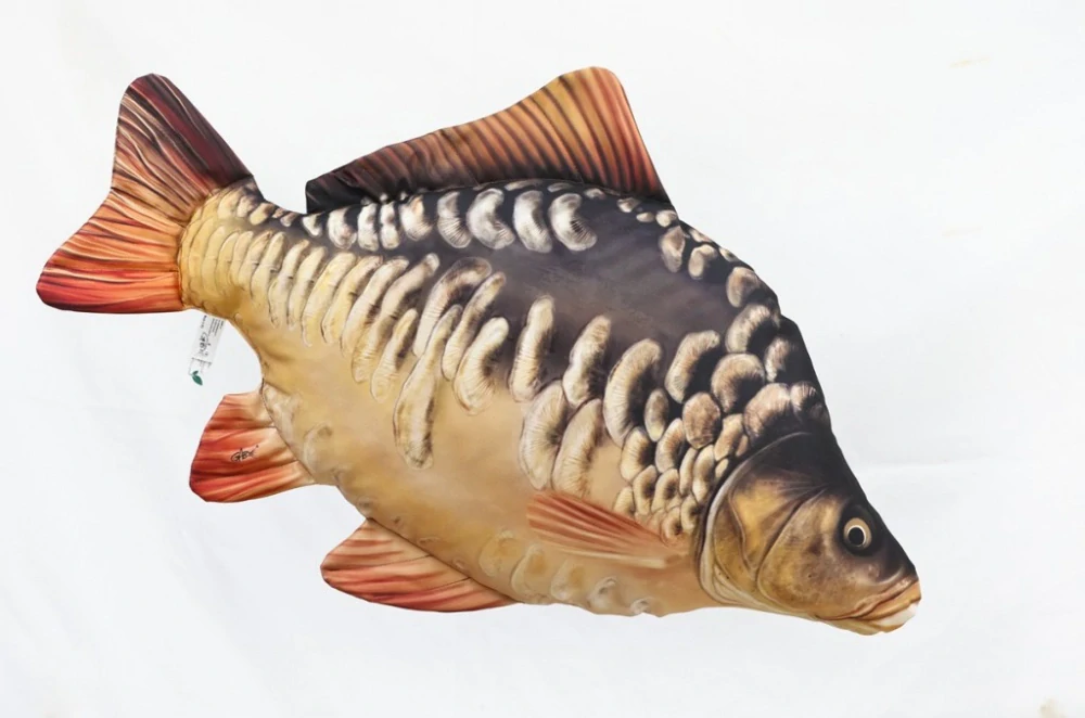 GABY - Polštář Kapr lysec páskovaný mini - 35 cm