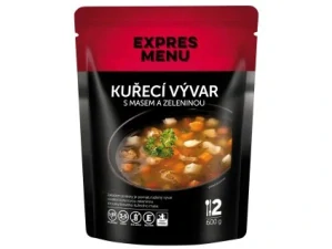 Kuřecí vývar s masem a zeleninou - 2 porce (600 g)